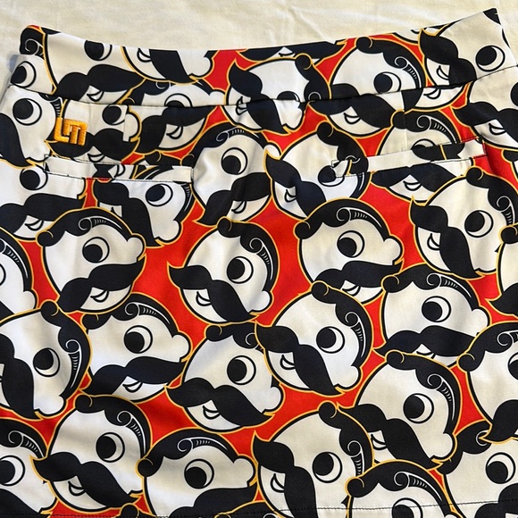 LOUDMOUTH rare Natty Boh Natural Bohemian Golf Skort US 4 - Picture 6 of 9